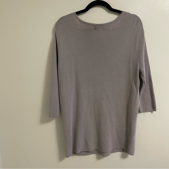 Aritzia wilfred women’s scoop neck 2/3 sleeves linen knit sweater size small - Picture 8 of 8